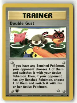 Pokemon Double Gust 100/111 1st Edition Neo Genesis Common - Image 1