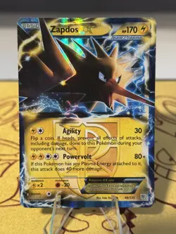Pokemon TCG Zapdos EX 48/135 Plasma Storm Ultra Rare Holo Card MP - Image 1
