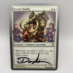 WIZARDS OF THE COAST Dan Scott Signed MTG: Bosom Buddy Artist Proof - Image 1