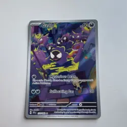 Pokemon TCG Gastly 177/162 SV05 Temporal Forces Illustration Rare Holo - Image 2