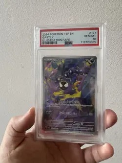 PSA 10 Pokemon Gastly 177/162 Illustration Rare Temporal Forces SV05 - Image 2