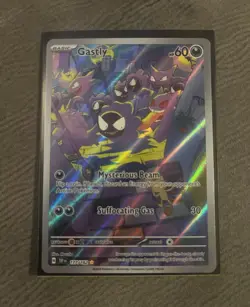 Pokemon Gastly 177/162 SV05 Temporal Forces Illustration Rare Holo English - Image 1