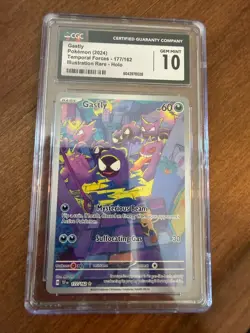 Gastly 177/162 Illustration Rare Holo CGC 10 SV05 Temporal Forces Pokemon TCG - Image 1