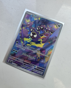 Pokemon Gastly Illustration Rare Foil 177/162 SV05 Temporal Forces Card - Image 1