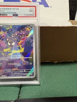 Pokemon TCG: Gastly #177/162 SV05:Temporal Forces Illustration Rare, PSA 9 MINT - Image 4
