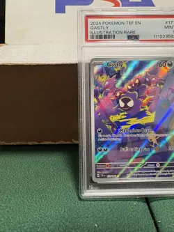 Pokemon TCG: Gastly #177/162 SV05:Temporal Forces Illustration Rare, PSA 9 MINT - Image 5