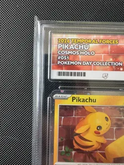 Pikachu 051/162 30th Anniversary Stamped 2026 Pokemon Day Promo ACE 10 - Image 3