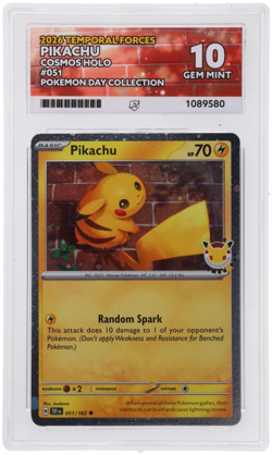 Pikachu 051/162 30th Anniversary Stamped 2026 Pokemon Day Promo ACE 10 - Image 2