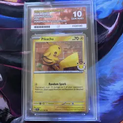 Pikachu 051/162 30th Anniversary Stamped 2026 Pokemon Day Promo ACE 10 - Image 1