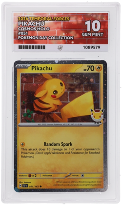 Pikachu 051/162 30th Anniversary Stamped 2026 Pokemon Day Promo ACE 10 - Image 1