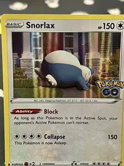 ⚪ Snorlax 055/078, Pokemon Go, Pokemon TCG, Holo Rare, Near Mint - Image 2