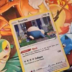 Pokemon Card Snorlax 055/078 Pokemon GO Cosmic Holo Rare TCG - Image 2