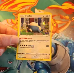 Pokemon Card Snorlax 055/078 Pokemon GO Cosmic Holo Rare TCG - Image 4