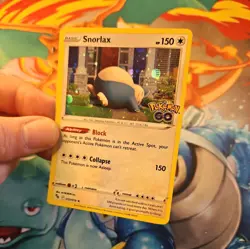 Pokemon Card Snorlax 055/078 Pokemon GO Cosmic Holo Rare TCG - Image 5