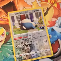 Pokemon Card Snorlax Pokemon Go 055/078 Reverse Holo Rare TCG - Image 2