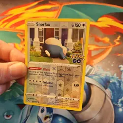 Pokemon Card Snorlax Pokemon Go 055/078 Reverse Holo Rare TCG - Image 5