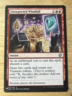 Unexpected Windfall The List Reprints Regular Magic The Gathering - Image 1