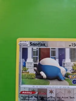 Pokemon TCG Snorlax Reverse Holo Card 055/078 Pokemon Go Set LP - Image 2