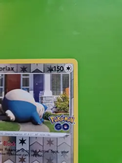Pokemon TCG Snorlax Reverse Holo Card 055/078 Pokemon Go Set LP - Image 3