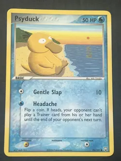 Pokemon TCG 2004 Team Rocket Returns Psyduck 70/109 Non Holo Near Mint - Image 1