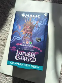Magic The Gathering Lorwyn Eclipsed Blight Curse Commander Deck New And Sealed - Image 1