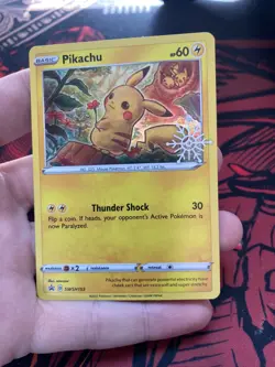 Pokemon TCG - Pikachu - SWSH153 Holiday Advent Calendar Snowflake Stamped Promo - Image 4