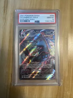 PSA 10 Umbreon Vmax Evolving Skies 095/203 GEM MINT Graded Pokemon Card - Image 3