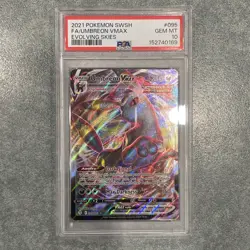 PSA 10 Umbreon Vmax 095/203 Evolving Skies Pokemon - Image 1