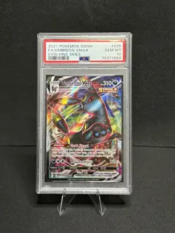 Pokemon TCG Umbreon VMAX 095/203 SWSH07: Evolving Skies Ultra Rare Holo PSA 10 - Image 1