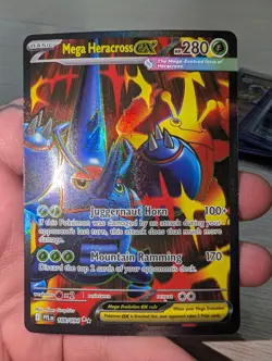 Mega Heracross ex 108/094 Phantasmal Flames ME02 Double Rare NM Pokemon Card - Image 1