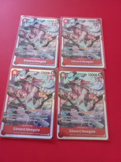 Edward Newgate OP16-003 SR One Piece TCG English X4 PLAYSET - Image 1