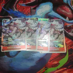 Edward Newgate OP16-003 SR One Piece TCG English X4 PLAYSET - Image 1