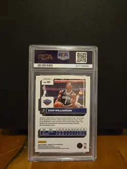 2022 Donruss Optic Zion Williamson Fast Break Blue /49 Psa 10 - Image 2