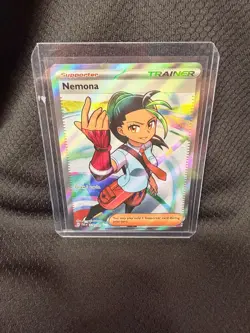 Nemona 229/091 Pokemon Paldean Fates Trainer Full Art Holo NM - Image 1