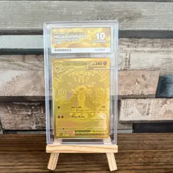 Pokemon TCG Mega Lucario EX 102/108 Mega Hyper Rare Full Art Ace 10 Perfect Subg - Image 1