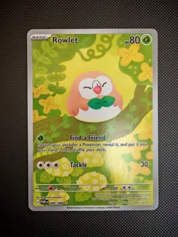 Pokemon Rowlet 090/088 Perfect Order Illustration Rare NM - Image 1