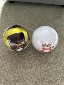 Brand New 2 X Pokemon Ball Tin Trading Card - Image 1