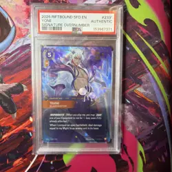 🔥 RIFTBOUND YONE SIGNATURE OVERNUMBER PSA AUTHENTIC (Mint condition card) 🔥 - Image 1