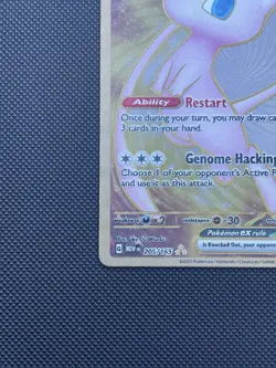 Pokemon TCG Mew EX 205/165 Metal Gold Card 151 UPC Promo - Image 3