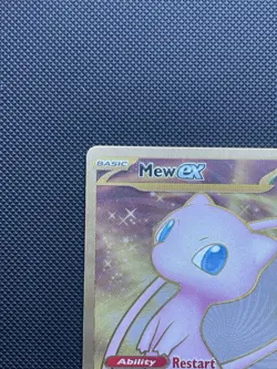 Pokemon TCG Mew EX 205/165 Metal Gold Card 151 UPC Promo - Image 4