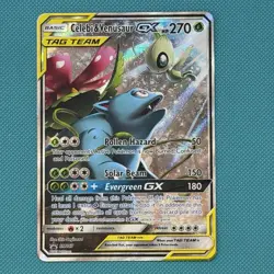 Celebi & Venusaur GX Tag Team SM167 Promo Holo Moderately Played MP - Image 1
