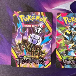 Pokemon TCG Pitch Black Prerelease Trainer Tips Art Cards Near Complete Set - Image 2