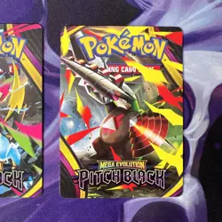 Pokemon TCG Pitch Black Prerelease Trainer Tips Art Cards Near Complete Set - Image 4