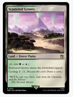 Scattered Groves (Foil) #301 Doctor Who Collector's Edition NM - Image 1