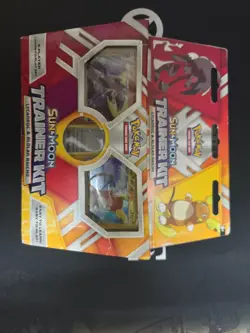 Pokemon Sun and Moon Trainer Kit Lycanroc and Alolan Raichu - Image 1