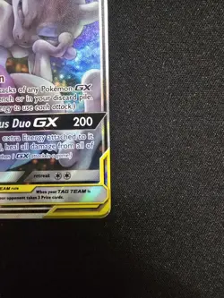 Pokemon TCG Mewtwo & Mew GX Tag Team Holo Card - Image 3
