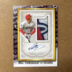 Shohei Ohtani #TTY-17 2021 Topps Through The Years Insert - Image 1