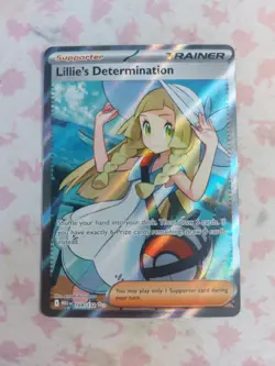 Lillie's Determination 169/132 Secret Rare Pokemon Mega Evolution Full Art NM/M - Image 1