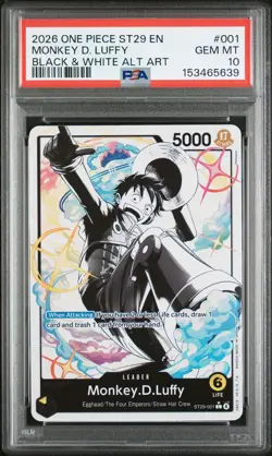 2026 ONE PIECE STARTER DECK ST29-EGGHEAD #001 MONKEY D. LUFFY PSA 10 - Image 1