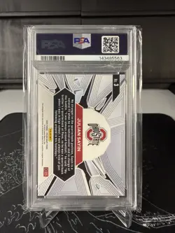 2025 Panini Prizm Draft Picks - Prizm Break Julian Sayin #3 (RC) PSA 10 - Image 2